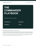 The Commander Playbook - 28-page guide to precon play, Bracket 3, Bracket 4 and cEDH